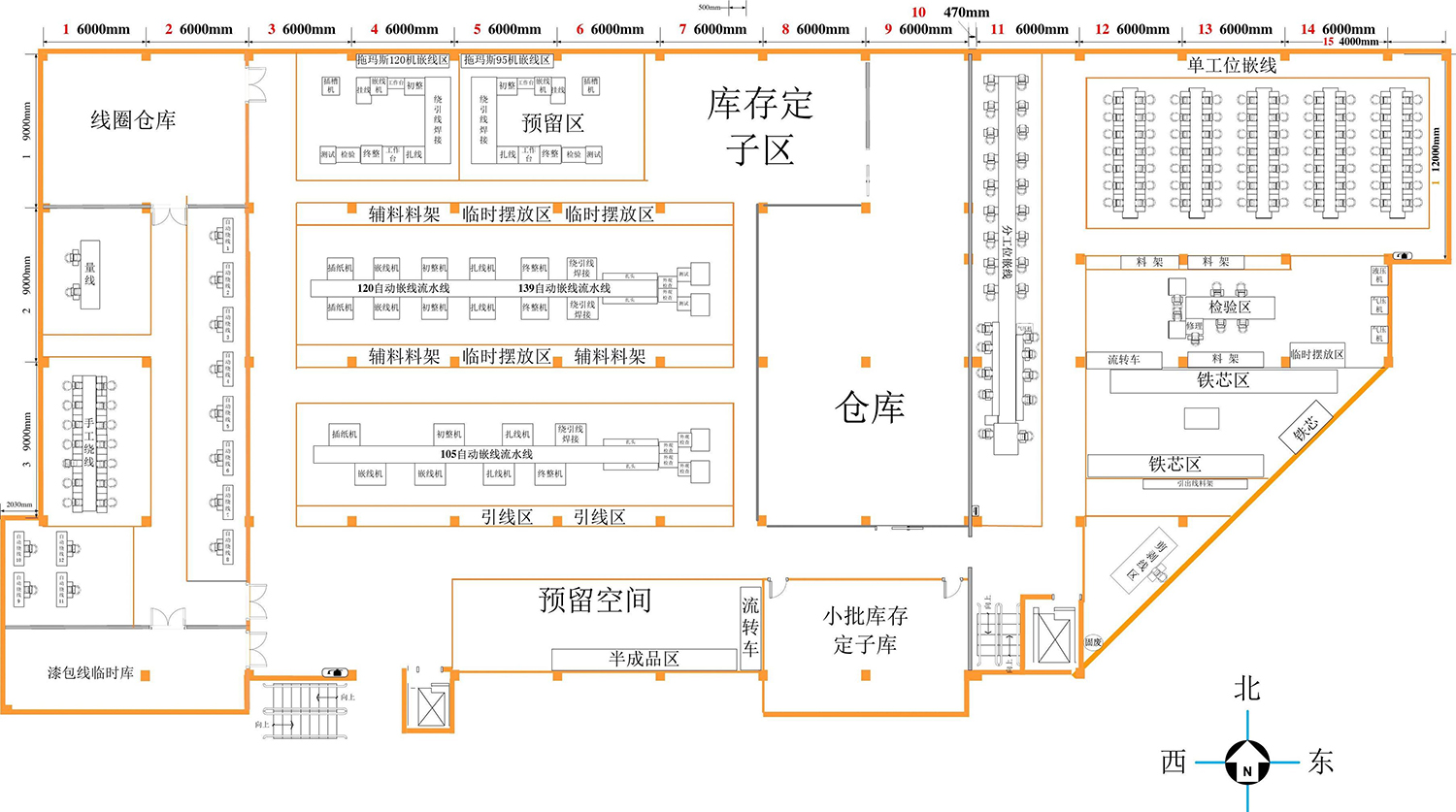 廠房平面安全出口設(shè)計(jì)分布圖